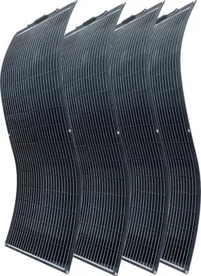 Produktbild von Flexibles monokristallines Solarpanel, 100W Leistungsausgang, leichtes Design, 400w-4x100w-a