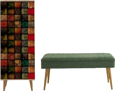 Produktbild von Dmora Flurkommode Baham 50x38x135h cm Braun, 16 Paar