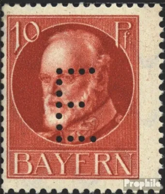 Produktbild von Briefmarken Bayern 1914 Mi D14a gestempelt König Ludwig III