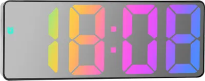 Produktbild von Digitaluhr, LED-Wecker fürs Schlafzimmer, elektronische Tischuhr mit Temperaturanzeige,Style 2