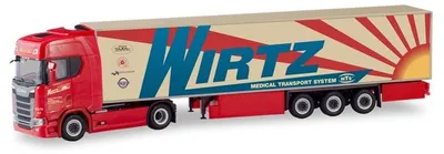 Produktbild von Herpa LKW Scania CS 20 HD Kühl-KSZ Wirtz 310420