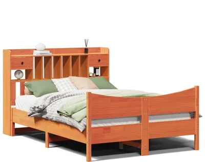 Obrázok produktu pre Posteľ bez matraca voskový 150x200 cm masívna borovica