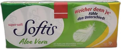 Produktbild von Softis Taschentücher Aloe Vera, 15x 9 Tücher