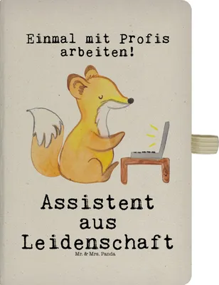 Produktbild von Mr. & Mrs. Panda Tagebuch Assistent Leidenschaft - Transparent - Geschenk, Kladde, notizbuch, Jubiläum, Journal, Adressbuch, a4