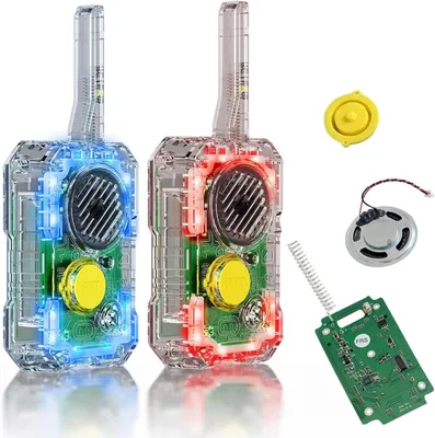 Zdjęcie produktu dla Retevis EZTalk 680 DIY Walkie Talkie Dzieci, zabawki dla chłopców od 6 lat, wielokrotny montaż, odkrywanie nauki poprzez zabawę, dzieci (1 para)