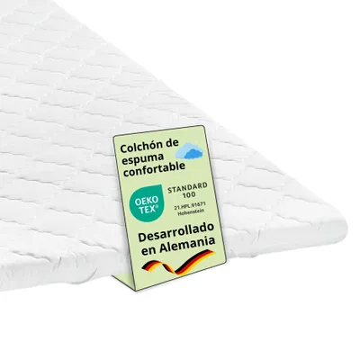 Imagen del producto de Cubierta ergonómica de espuma de confort, 180 x 200 cm, apta para todo tipo de colchones, Bodyprotect