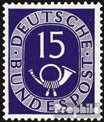 Produktbild von Briefmarken BRD (BR.Deutschland) 1951 Mi 129 postfrisch Posthorn