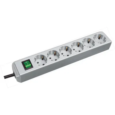 Immagine prodotto di brennenstuhl "Eco-Line", 6 vie, grigio chiaro