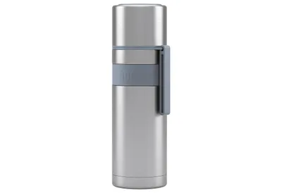 Produktbild von Boddels Isolierflasche HEET 0,5l hellgrau, 0,5 l, Grau, Polypropylen (PP), Silikon, Edelstahl, 12 h, 24 h, Silikon