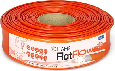 Produktbild von TAMS® Flat Flow Flachschlauch orange 2" 20m