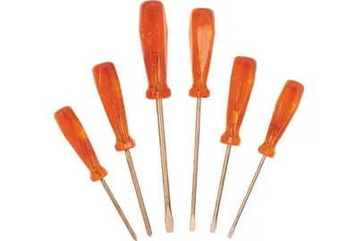 Productafbeelding van Schroevendraaierset 6-delig. Platte/Phillips schroevendraaiers, vonkvrij. ENDRES TOOLS