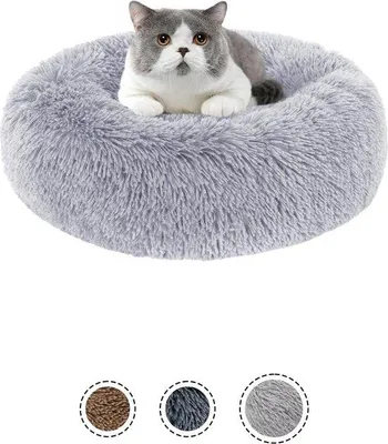 Immagine prodotto di Cuccia morbida per cani, grigia, 50 cm