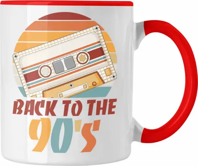 Produktbild von Trendation - 90er Jahre Kassette Tasse Geschenk 90. Jahre Geschenkdidee Errinerrung (Rot)