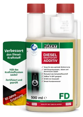 Produktbild von MATHY-FD Diesel-Pflege-Kraftstoffadditiv 500 ml - Diesel-Additiv für dauerhafte Kraftstoffpflege