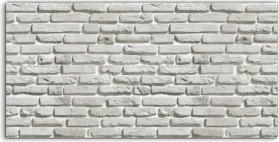Produktbild von Coloray Spritzschutz aus Glas 100x50  Wandkunst Küchenrückwand Foto Bild Ziegel Marmorwand weiß