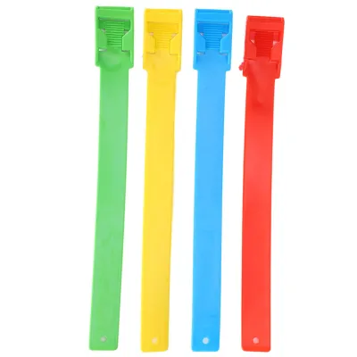 Obrázok produktu pre 4Pcs Identification Tape for Cattle Cow Feet Muticolor Ring for Farm Livestock