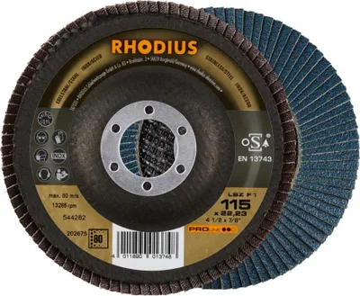 Obrázek produktu pro RHODIUS Lamelový brusný kotouč LSZ F1 115 x 22,23 P80 PROline