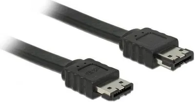 Produktbild von DeLOCK 85641, 2 m, SATA II, eSATA, eSATA, Männlich/Männlich, Schwarz