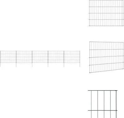 Immagine prodotto di vidaXL Set di recinzione da giardino 115x79 cm verde - Pannelli di recinzione