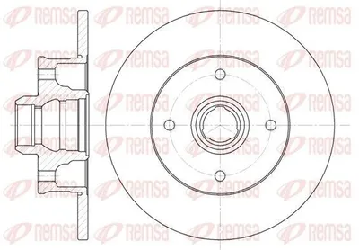 Produktbild von 2x REMSA Bremsscheibe 6024.00 hinten für VW GOLF II (19E 1G1) GOLF III (1H1)