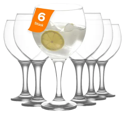 Produktbild von LAV Misket Allzweckgläser 645ml mit verlängertem Stiel, 6er Set