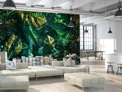 Produktbild von Vlies Fototapete Monstera 300x210 cm Vlies Tapeten Wandtapete XXL Botanik Natur Abstrakt Pflanze gold b-C-0880-a-a