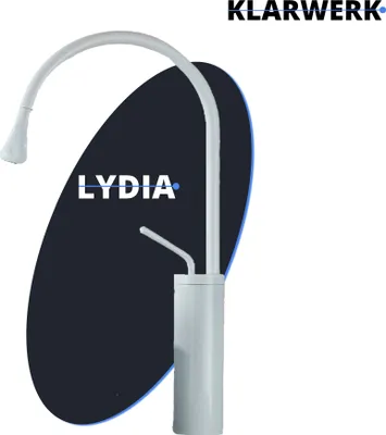 Produktbild von Lydia | Hotel Gastro Weiß Badarmatur | Edelstahl Wasserhahn Für hohe Waschbecken |Mischbatterie 2 Anschlüsse | Hochdruck Armatur hoch |Badezimmer