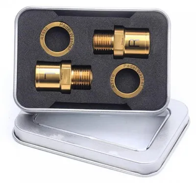 Produktbild von Fahrrad Pedal Extender 1 Paar Titanlegierung 20mm Gold 9/16 Zoll Gewinde