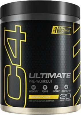 Obrázok produktu pre Cellucor C4 Ultimate 496-520 g lemon twist / Predtréningové stimulanty / Predtréningovka s vysokým obsahom kofeínu, L-citrulínu, beta-alanínu, betaínu a tyrozínu