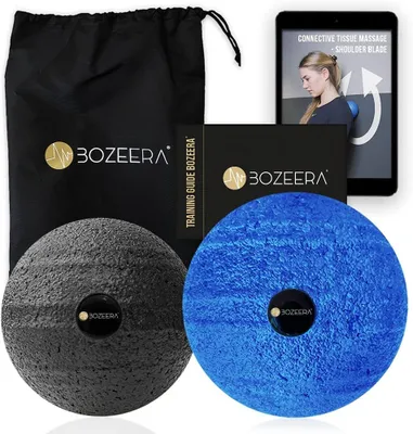 Zdjęcie produktu dla Zestaw piłek do masażu 8 cm & 10 cm, piłki do masażu Triggerpoint, twarde do głębokiego rozluźnienia mięśni