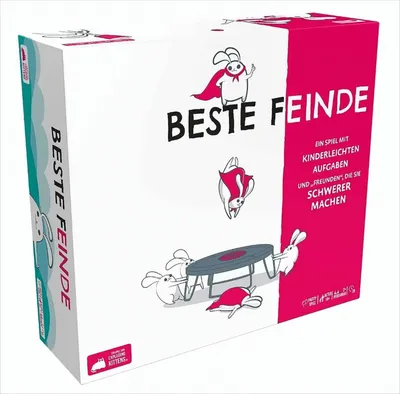 A product box for a board game titled 'Beste Feinde'.
