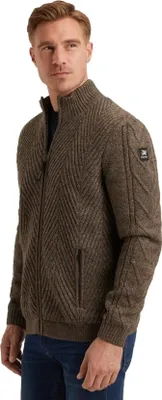 Produktbild von Braun meliertes Sweatshirt Vanguard normale Passform