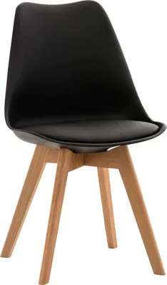 Produktbild von CLP Esszimmerstuhl Linares Mit Buchenholzgestell schwarz Material Kunststoff
