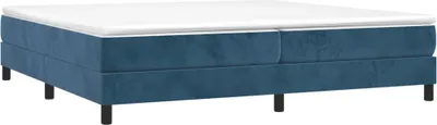 Obrázek produktu pro vidaXL Box spring bed frame dark blue 200x200 cm velvet