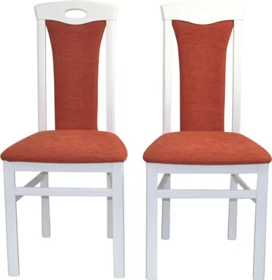 Two chairs shown from the front against a white background.