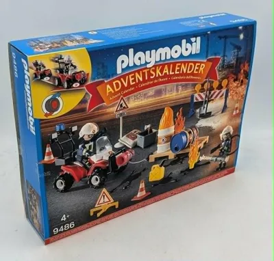 Produktbild von PLAYMOBIL, Adventskalender "Feuerwehreinsatz auf der Baustelle", 9486
