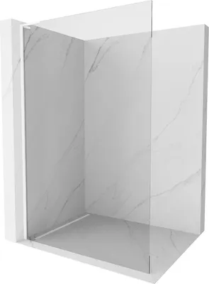 Produktbild von Mexen Kioto L Duschwand Walk-in 85 x 200 cm, transparent, weiß - 800-085-103-20-00