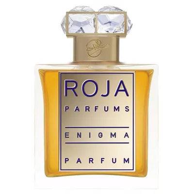 A bottle of Roja Parfums Enigma Parfum for women.
