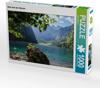 Produktbild von CALVENDO Puzzle Blick über den Obersee | 1000 Teile Lege-Größe 64x48cm Foto-Puzzle für glückliche Stunden