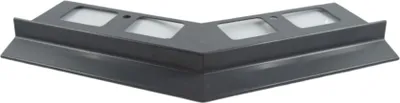 Produktbild von Renoplast Aluminium Traufprofil K102 Keramikboden, Außenecke 135°, Grau