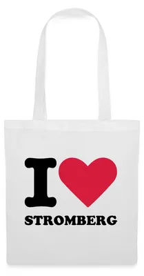 Produktbild von Spreadshirt Stromberg Fanartikel I Love Stromberg Stoffbeutel, One size, Weiß
