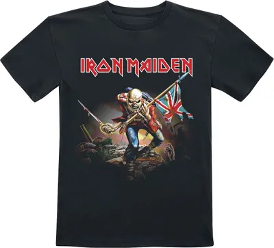 Produktbild von Iron Maiden T-Shirt Uni Kids - Trooper schwarz 164