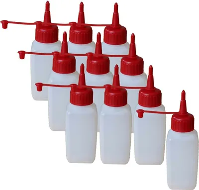 Obrázok produktu pre 10x 100ml štvorcové fľaše obdĺžnikové fľaše plastové fľaše HDPE sprejový uzáver