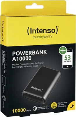 Immagine prodotto di Intenso A10000 Polimeri di litio (LiPo) 10000 mAh Antracite