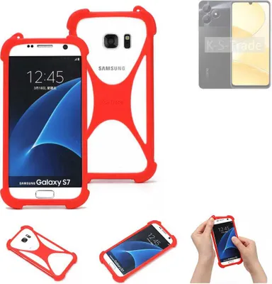 Produktbild von K-S-Trade Handy-Hülle kompatibel mit Realme C51 Schutz-Hülle Bumper Silikon Schutz Hülle Cover Case Silikoncase Silikonbumper TPU Softcase