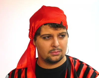 Produktbild von Piratenhaube, rot