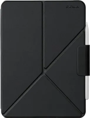Image de Pitaka MagEZ Folio coque 2 iPad (10th gen/A16) – Conception ultra-mince et légère – Maintient l’Apple Pencil avec une sangle magnétique – Offre une protection double face. - Noir