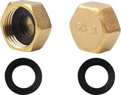 Produktbild von 2 Stück Blindstopfen 1/2 Zoll, Blindstopfen Wasserleitung