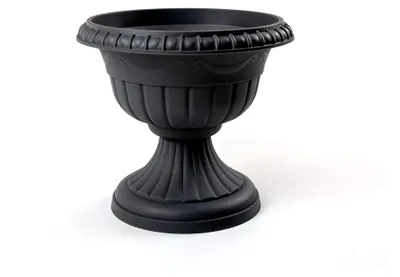 Produktbild von Formplastic Pflanzpokal Amphore Pflanzgefäß Blumentopf Pflanzkübel Blumenspindel Anthrazit Grau H 45 cm RG