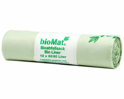 Produktbild von 20x BIOMAT kompostierbare Bioabfallbeutel  80L 81x110cm